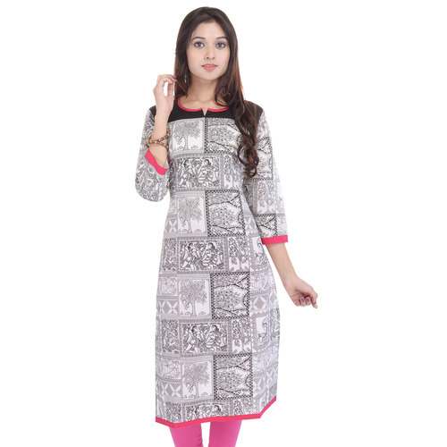 Casual Ladies Cotton Printed Kurtis