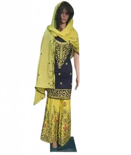 Heavy Embroidered Work Sharara Suits