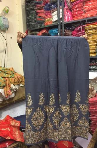 block printed palazzo pant
