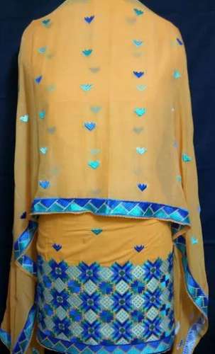 Trendy Cotton Phulkari Suits by H M Phulkari