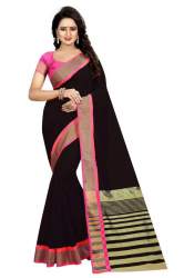 Festival Wear Cotton Polyester Sarees