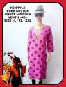 Formal Wear Printed Cotton Kurtis thumb 4