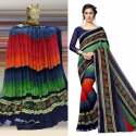 Women Fancy Georgette Printed Sarees thumb 12