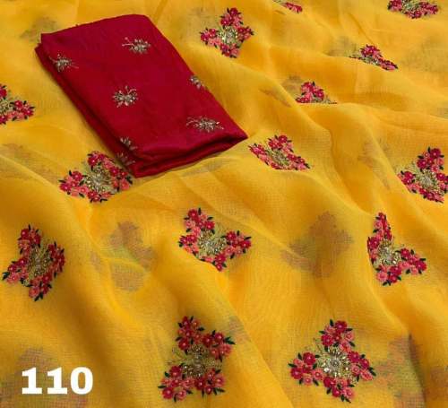 Chanderi silk saree