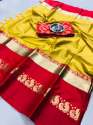 Designer Festival Pure Soft Silk Cotton Sarees thumb 10