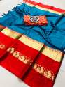 Designer Festival Pure Soft Silk Cotton Sarees thumb 4