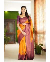 FRIENDSHIP Pure Soft lichi banarasi Katan Saree