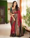 FRIENDSHIP Pure Soft lichi banarasi Katan Saree thumb 6