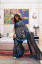 Naisha Silk Party Wear Linen Sarees thumb 10