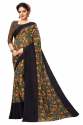 Red And Yellow Georgette Printed Sarees thumb 3