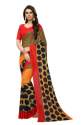 Red And Yellow Georgette Printed Sarees thumb 7
