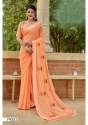 SAMIRA Satin Patta Embroidered Saree  thumb 3