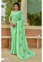 SAMIRA Satin Patta Embroidered Saree  thumb 4