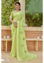 SAMIRA Satin Patta Embroidered Saree  thumb 5