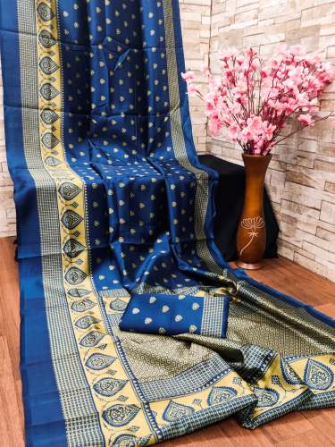 VEENA Festival Art Silk Saree  by Shree Balaji Textile