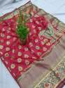 Women Embroidery Work Sana Silk Sarees thumb 10