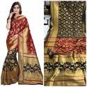 Women Embroidery Work Sana Silk Sarees thumb 12