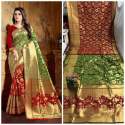 Women Embroidery Work Sana Silk Sarees thumb 13