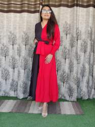 Girls Fancy Double Tone Dress