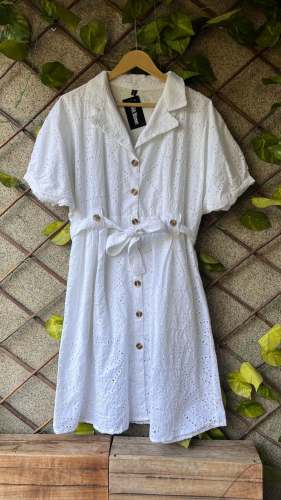 Ladies Schiffli Western One Piece Dress With Lining