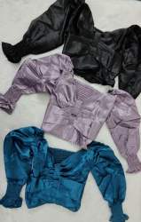 Stylish Satin Bow Top