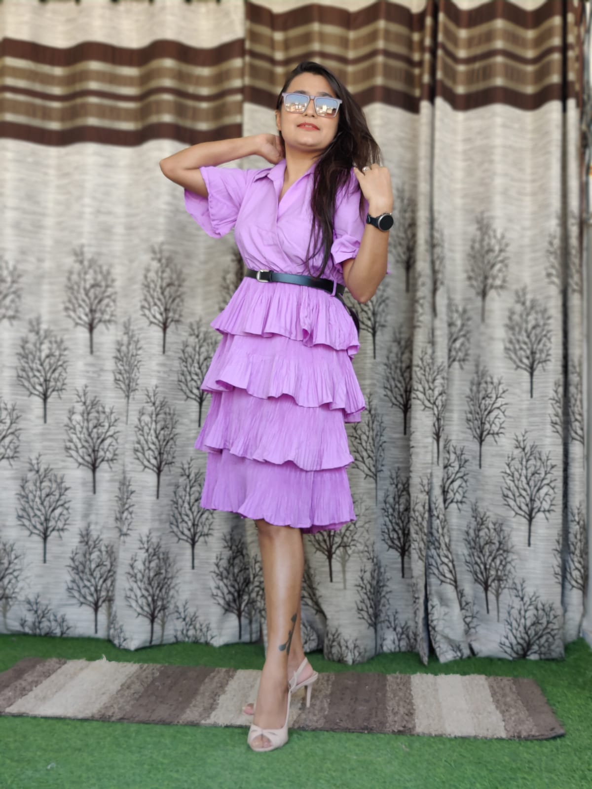 Trendy Ruffle Dress 