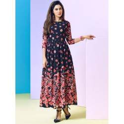 Ladies Party Wear Anarkali Rayon Kurtis