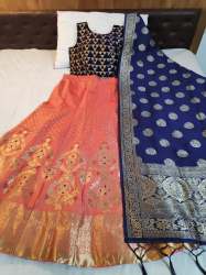 Attractive And Designer Banarasi Brocade Lehenga