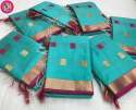 Beautiful  Linen Cotton Silk Sarees thumb 1