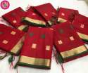 Beautiful  Linen Cotton Silk Sarees thumb 2