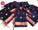 Beautiful  Linen Cotton Silk Sarees thumb 4