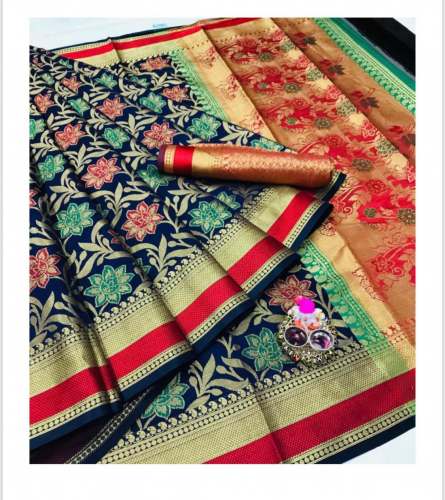 Beautiful Wedding Wear Soft Silk Rich Pallu Sarees