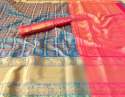 Designer Kanchipuram Silk Sarees thumb 6