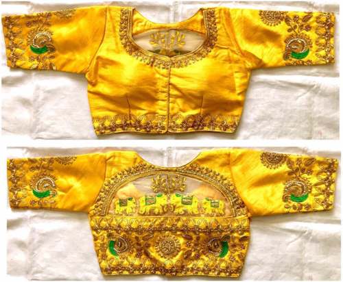 Designer Malbari Silk Blouse