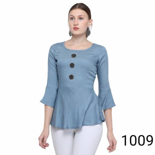 Fabulous Rayon Plain Tops