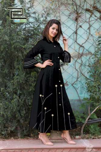 Fancy Slub Cotton Readymade Kurtis