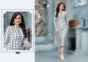 Girls Cotton Checks Twirl Catalogue Kurtis thumb 1