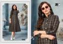 Girls Cotton Checks Twirl Catalogue Kurtis thumb 7