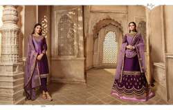 Gorgeous Heavy Satin Georgette Embroidered Suits