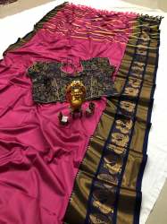 Morni Print Cotton Silk Sarees