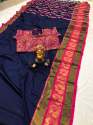 Morni Print Cotton Silk Sarees thumb 2