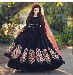 Rasal Net Beautiful Embroidered Lehenga