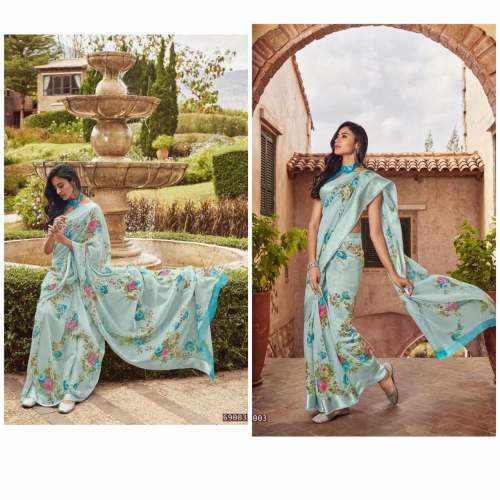 Shurti Cataloge Fancy And Printed Soft Linen Saree
