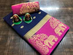 South Indian Test Pure Kanjivaram Raw Silk Sarees