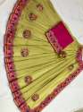 Wedding Wear Vichitra Silk Sarees thumb 2