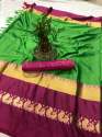 Woman Pure Soft Silk Cotton Sarees thumb 2