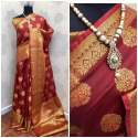 Women Banarasi Handloom Zari Work Silk Sarees  thumb 1