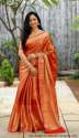 Women Festival Wear Lichi Silk Sarees thumb 4