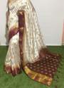 Women Zari Work Tussar Raw Silk Sarees thumb 10
