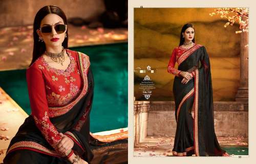 embroidery saree